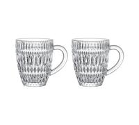 Nachtmann Tasses à café Ethno Barista 392 ml – Cristal transparent – Lot de 2