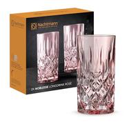 Nachtmann Verres Noblesse Longdrink en cristal 39,5 cl lot de 2 rosé