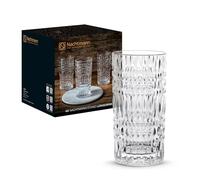 Nachtmann Verre longdrink Ethno en cristal Motif ethnique 43,4 cl Lot de 4 Transparent