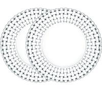 Nachtmann Vorteilsset 4 x 2 Glas/Stck Fahnenteller 4092/32cm Bossa Nova 93511 und Geschenk + Spende