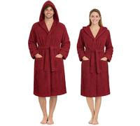 Nada Home Peignoir Unisexe en Éponge 100% Coton 400 g/m² avec Capuche - Doux et Absorbant, avec Ceinture, Poches et Crochet - Homme Femme Adulte