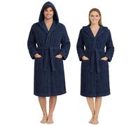 Nada Home Peignoir Unisexe en Éponge 100% Coton 400 g/m² avec Capuche - Doux et Absorbant, avec Ceinture, Poches et Crochet - Homme Femme Adulte
