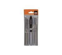 Bahco Jeu de limes aiguilles 2-470-16-1-0 – 6 pièces 160 mm sacoche en plastique