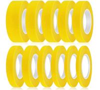 Nadinsta 11 Rouleaux Ruban de Masquage Peinture Adhésif, 5/7/10/12/15/20 mm x 20 M Large Ruban de Masquage Fine Line Tape Ruban de Peintre pour Automobile Voiture École Bureau Projets de Bricolage