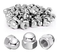 Nadisean 100 Pièces Écrou Borgne M8 Hexagonal Inox, DIN 1587 Supérieure Inoxydable A2 Cache Avec Boîte de Rangement Pour Vis Boulons & Tiges Filetées