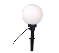 Näve Piquet de terre sphérique extérieur - plastique (PMMA) - noir, boule : blanc opale ; 4068282