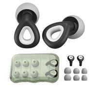 NAHGDU 1 Bouchon D'Oreille Pour Dormir En Silicone Noir Réutilisable Avec Boîtier Pour Sommeil Et Concentration