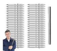 Nails à double tête - 100 stylos sans, fixation invisible pour le bois et le béton | Assemblage pratique des plinthes, construction de meubles, cadres d', lits, chaises
