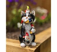 Nain de chat de jardin en résine Garden Mile, décoration intérieure et extérieure colorée, pour terrasse, étang, parterre de fleurs, résistant aux intempéries