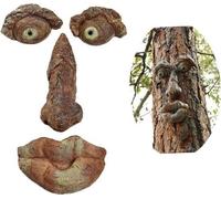 Nain de jardin visage d'arbre décoration tronc d'arbre Halloween Pâques seniors accessoires créatifs