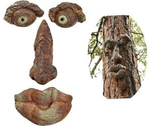 Nain de jardin visage d'arbre décoration tronc d'arbre Halloween Pâques seniors accessoires créatifs