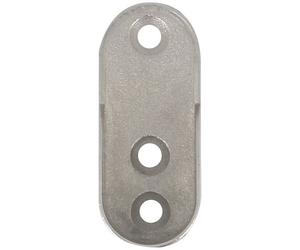 Naissance entre murs - My dressing - ovale 30 x 15 mm - chrome - lot de 2