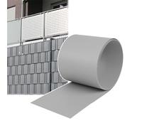 NAIZY 30x Lame De Confidentialité En PVC Rigide Film De Confidentialité 2,5m X 19cm Rouleau De Clôture Occultant Pour Clôture À Double Barreau De Grille, Protection Contre Le Vent, Gris