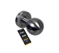 NAJDER Bouton de Porte en Acier Inoxydable, Simple, Rond, Poignée de Porte Fixe, Bouton Boule sur Rosace Ronde, Poignée Ergonomique, avec un Jeu de Vis de Fixation (AISI 304)