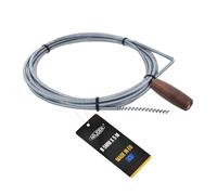 NAJDER Furet Déboucheur de Tuyau Professionnel avec Manivelle 5mm x 5m, Spirale de Nettoyage de Tuyaux, Débouchage Canalisation, Sonde de Debouchage pour Évier de Cuisine, Baignoire