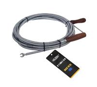 NAJDER Furet Déboucheur de Tuyau Professionnel avec Tête Griffe 11mm x 15m, Spirale de Nettoyage de Tuyaux, Débouchage Canalisation, Sonde de Debouchage pour Évier de Cuisine, Baignoire