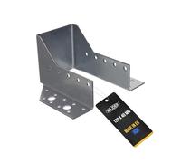 NAJDER Lot de 2 Sabots de Poutre 120 x 40 mm, Sabot de Charpente Type A, Connecteur de Poutre à Ailes Extérieures, Support en U Galvanisé pour Assemblage Solive Poteau Bois