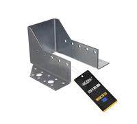NAJDER Lot de 2 Sabots de Poutre 120 x 80 mm, Sabot de Charpente Type A, Connecteur de Poutre à Ailes Extérieures, Support en U Galvanisé pour Assemblage Solive Poteau Bois