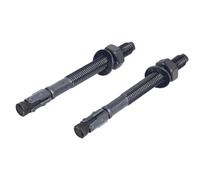 NAJDER Lot de 2 Tampons D'ancrage M10 x 102 mm, Goujons Chevilles D'ancrage pour Béton Brique Pierre Charges Lourdes, Fixation Mâle, Acier Inoxydable A4-AISI 317