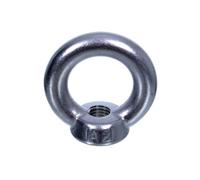 NAJDER Lot de 5 Écrous à Anneau Bague M8, Écrou à œil Femelle, Anneau de Levage en Acier Inoxydable A2 AISI 304, DIN 582 pour Bricolage Construction Levage de Poids