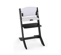 NALA - Chaise haute en bois - noir - coussin