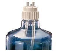 Nalgene 2162-0831 Bouchons de remplissage/ventilation rapide en polypropylène 83B avec 2 ports et tube 1/4", autoclavable (paquet de 6)