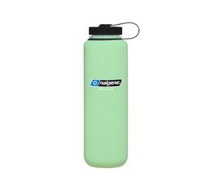 Nalgene Bouteille d'eau Silo à large goulot 1,4 l, vert brillant | Sans BPA, durable et léger, anti-fuite, passe au lave-vaisselle, grande bouteille en plastique réutilisable pour la randonnée
