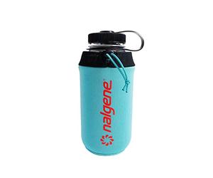 Nalgene Manchon en néoprène pour bouteille d'eau - Empêche la condensation, isole les bouteilles de boissons - Conçu pour bouteille de 946 ml - Bleu sarcelle Capri