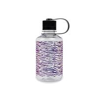 Nalgene Sustain Tritan Bouteille d'eau sans BPA fabriquée avec des matériaux dérivés de 50% de déchets plastiques, 473,6 g, ouverture étroite, zèbre arc-en-ciel