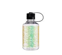 Nalgene Sustain Tritan Bouteille d'eau sans BPA fabriquée avec des matériaux dérivés de 50% de déchets plastiques, 473,6 g, goulot étroit, serpent arc-en-ciel
