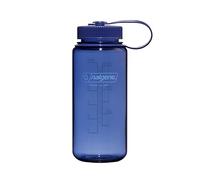 Nalgene Sustain Tritan Bouteille d'eau sans BPA fabriquée avec des matériaux dérivés de 50% de déchets plastiques (en utilisant un bilan de masse certifié ISCC), 473,6 g, large ouverture, denim