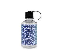 Nalgene Sustain Tritan Bouteille d'eau sans BPA fabriquée avec des matériaux dérivés de 50% de déchets plastiques, 473,6 g, ouverture étroite, girafe arc-en-ciel