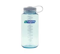 Nalgene Sustain Tritan Bouteille d'eau sans BPA fabriquée avec des matériaux dérivés de 50% de déchets plastiques, 946 ml, large ouverture, écume de mer
