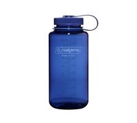Nalgene Sustain Tritan Bouteille d'eau sans BPA fabriquée avec un matériau dérivé de 50% de déchets plastiques, 1L, large goulot, denim, Bleu
