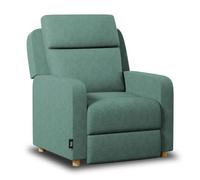 Nalui - Fauteuil Relax Salon Manuel (77x87x95cm) avec Repose-Pied et Structure Renforcée, Supporte jusqu'à 150kg. Fauteuil Inclinable 160º, Rembourré en Tissu | Vert