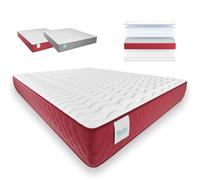 Nalui Gredos Matelas à mémoire de Forme réversible 135 x 200 cm avec système Visconfort, Tissu Stretch et Tissu 3D Respirant, Hauteur ±24 cm, fermeté Moyenne-Haute, Adaptable Fabriqué en Espagne