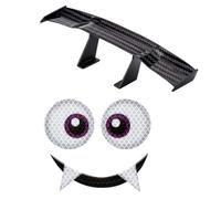 Namalu Autocollants pour Tondeuse Robot (1 pièce), aileron (1 pièce), Yeux | Compatible avec ECOVACS GOAT G1 ; Mammotion LUBA 1/LUBA 2 AWD; Segway Navimow i105E/i108E ; l'aileron arrièr M500 Plus