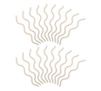 NAMOARLY 20 Pièces Baguette en Bois à Bord Festonné Khaki pour Décoration Multi-scènes, Stabilité Optimale, Idéal pour Murs et Portes