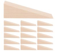 NAMOARLY 20 Pièces Cale de Porte en Bois Sécurité Instantanée et Durabilité Renforcée Triangulaire Surface Finement Poncée, Texture Naturelle pour Salle de Bain ou Bureau