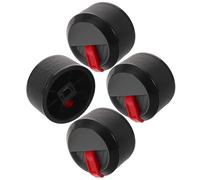 NAMOARLY 4 Pièces Boutons de Commande Gazinière Lot de Boutons de Remplacement Résistants Chaleur Compatibles avec Barbecue Gaz Four et Réchaud Installation Facile