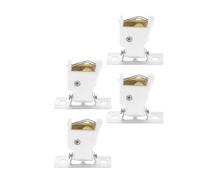 NAMOARLY 4 Pièces Cordon de Blocage pour Rideau, Verrou de de Store Argenté | Accessoires pour Stores Romains et Rideaux, Polyester Métal, Simple, Robuste, Facile à Utiliser
