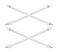NAMOARLY 4 Pièces Élément Chauffant Tubulaire en Quartz Blanc Céramique pour Chauffage Électrique, Distribution de Chaleur Uniforme et Rapide, pour Espace de Vie Intérieur et Extérieur