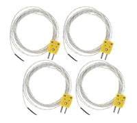 NAMOARLY 4 Pièces Sonde Thermocouple de Test Type K Compact Connecteur, | Capteur Industriel à Réponse Rapide, Plage Étendue, Usage Four et Température, Compatibilité