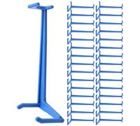 NAMOARLY 50pcs Outils de Formation des Plantes Pince à Plier Brindilles en PE Bleu pour Jardinage, Soutien aux Branches, Changement Facile de Direction de Croissance