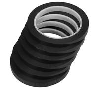 NAMOARLY 6 Rouleaux Ruban Isolant Pet Noir, Ruban Adhésif pour Tableau Blanc, 6 Rouleaux, Facile à Retirer, Division de Zones, pour Transformateurs et Tableaux Blancs, Professionnels
