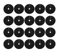 NAMOARLY Anneau de Tissu Anti-Mauvaises Herbes Rond pour Arbre, 20 Pièces | Tissu Non Tissé Noir, Pose Facile, pour Pépinière et Verger, Adapté aux Jeunes Arbres