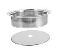 NAMOARLY Anneau D'encastrement pour Plaque à Induction Couvercle Épais Anti-débordement en Acier Inoxydable Adapté pour Table de Cuisson Barbecue Coréen et Hot Pot