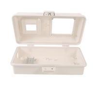 NAMOARLY Boîtier Électrique en Plastique et Verre en Plastique Blanc Transparent Étanche, Facile à Entretenir pour Installation Extérieure pour Maison et Jardin