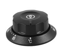 NAMOARLY Bouton de Contrôle de Température Noir pour Four Électrique et Chauffe-eau, Cadran en Plastique Solide Réglage Précis de 50-300℃, Accessoire pour Cuisson