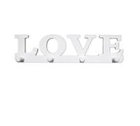 NAMOARLY Crochet D'amour en Bois Blanc, Solide et Peu Encombrant, Patère Murale Simple pour Dressing et Salle de Bain, Décoration Maison Élégante